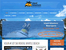 Tablet Screenshot of islandadventurewatersports.com